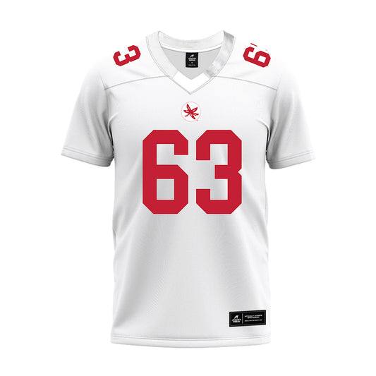 Ohio State - NCAA Football : Julian Goines-Jackson - White Premium Football Jersey-0