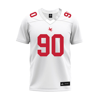 Ohio State - NCAA Football : Eric Mensah - White Premium Football Jersey-0