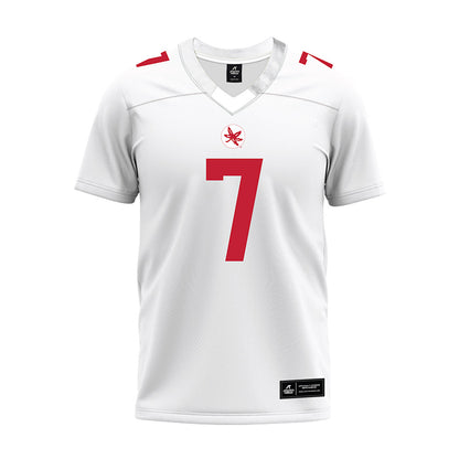 Ohio State - NCAA Football : Jermaine Mathews Jr - White Premium Football Jersey-0