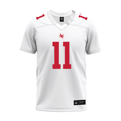 Ohio State - NCAA Football : Brock Boyd - White Premium Football Jersey-0