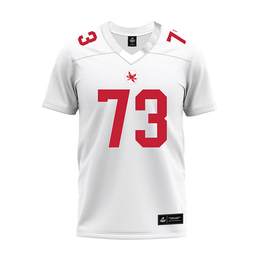 Ohio State - NCAA Football : Vasean Washington - White Premium Football Jersey-0