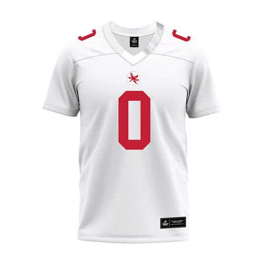 Ohio State - NCAA Football : Christian Alliegro - White Premium Football Jersey-0