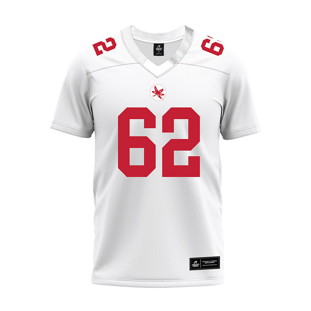 Ohio State - NCAA Football : Joshua Padilla - White Premium Football Jersey-0
