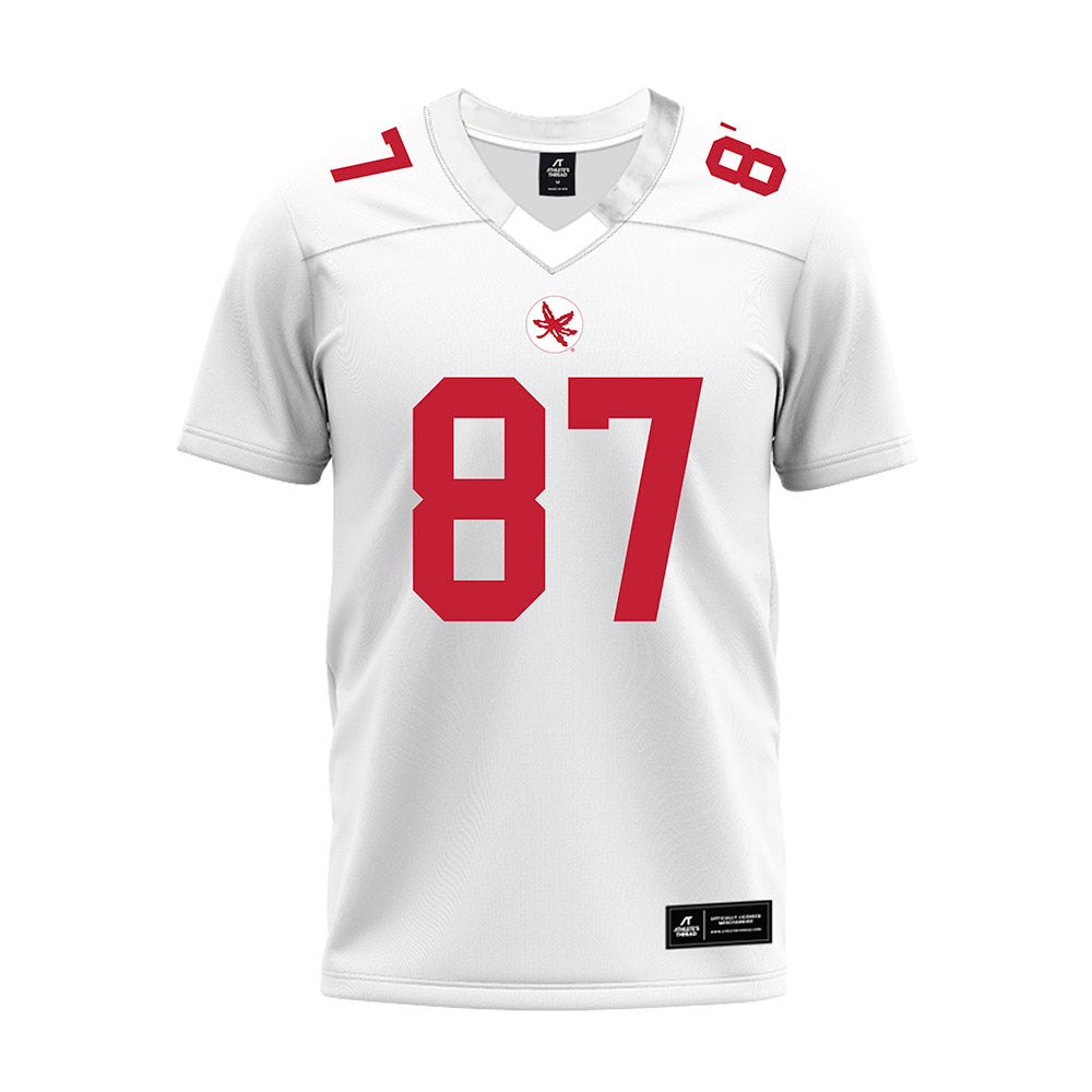 Ohio State - NCAA Football : Brody Lennon - White Premium Football Jersey-0