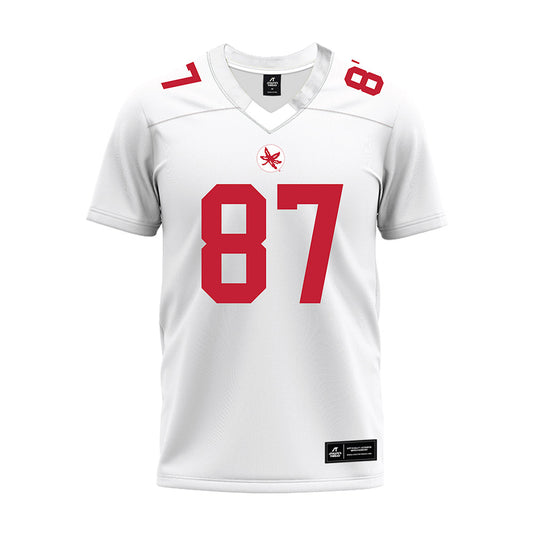 Ohio State - NCAA Football : Brody Lennon - White Premium Football Jersey-0