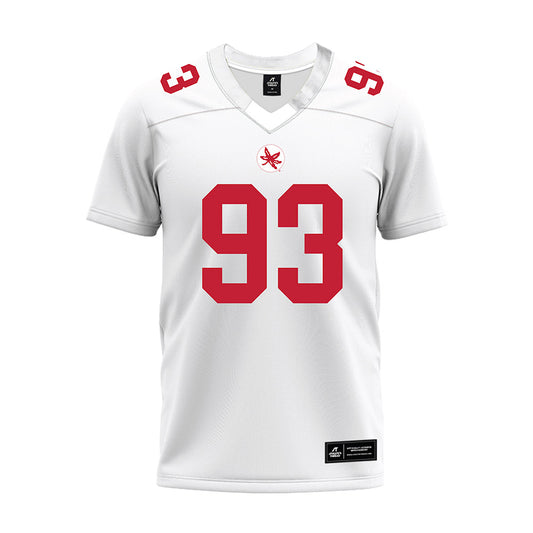 Ohio State - NCAA Football : Brady Young - White Premium Football Jersey-0