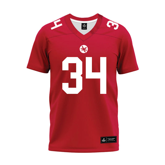 Ohio State - NCAA Football : Brennen Schramm - Premium Football Jersey-0