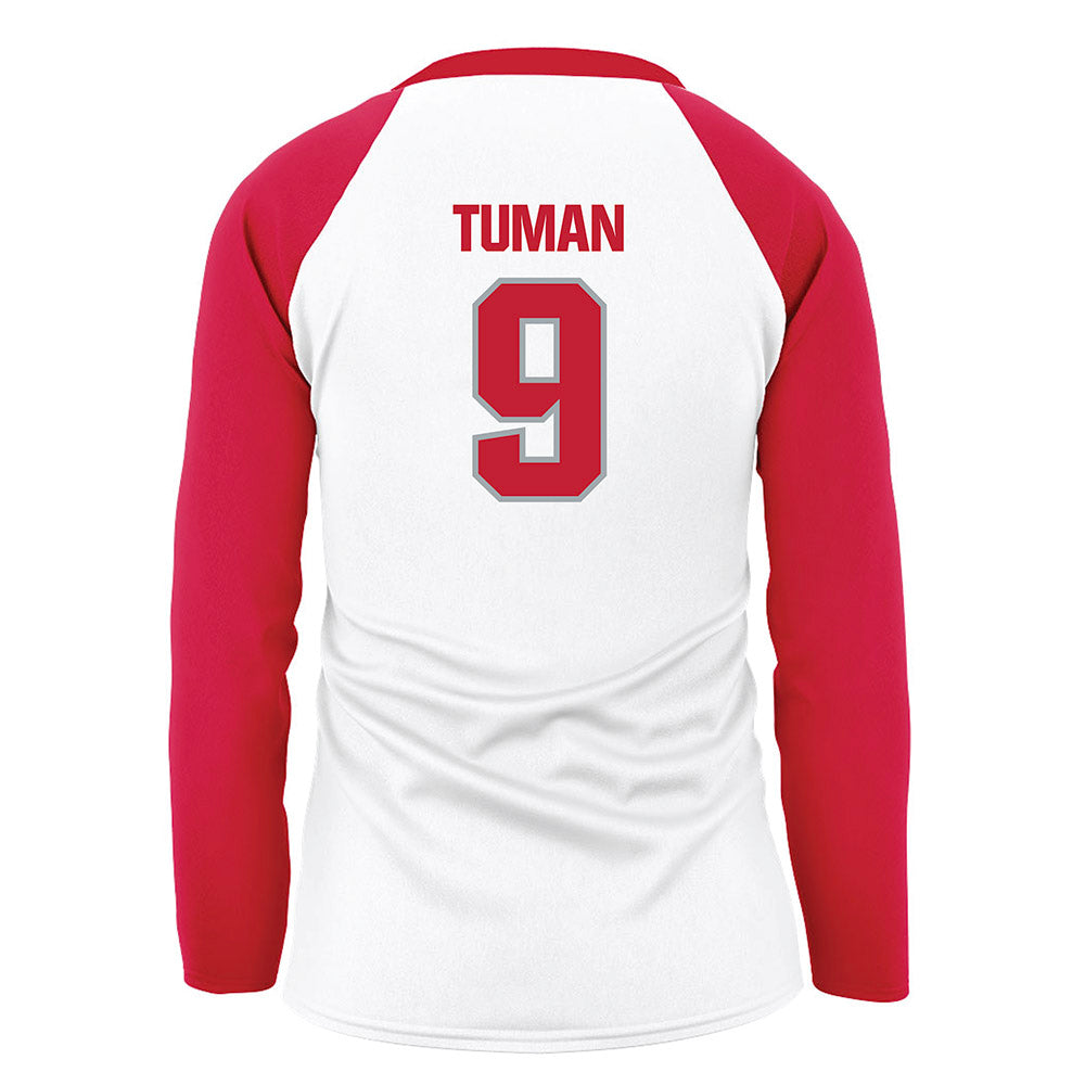 Ohio State - NCAA Women's Volleyball : Mia Tuman - White Volleyball Jersey-1