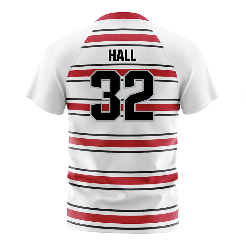 Ohio State - NCAA Men's Soccer : Slade Hall - Pin Stripe Soccer Jersey-1