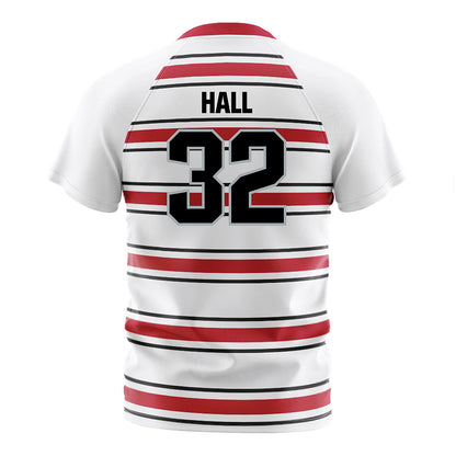 Ohio State - NCAA Men's Soccer : Slade Hall - Pin Stripe Soccer Jersey-1