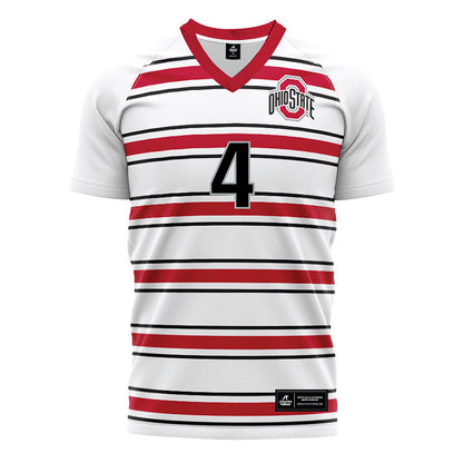 Ohio State - NCAA Men's Soccer : Victor Labite - Pin Stripe Soccer Jersey-0