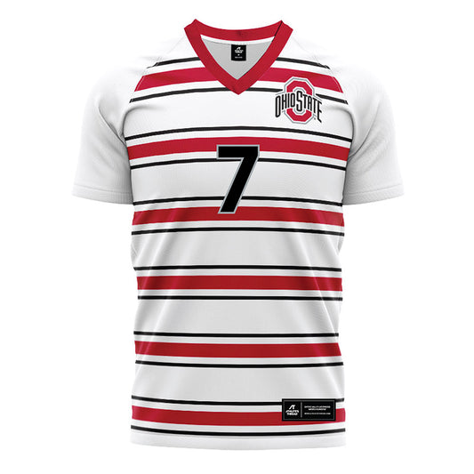 Ohio State - NCAA Men's Soccer : William Arnesen - Pin Stripe Soccer Jersey-0
