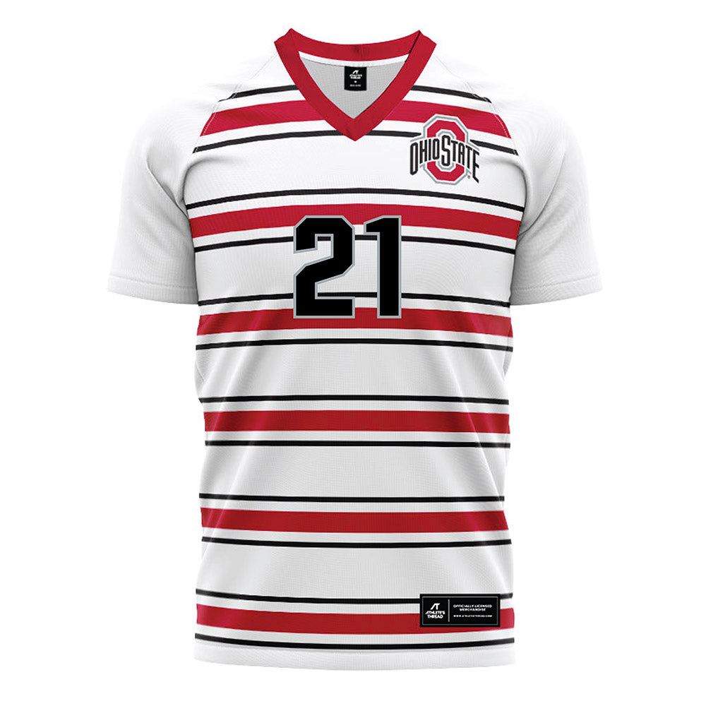 Ohio State - NCAA Men's Soccer : Marty Mclaughlin - Pin Stripe Soccer Jersey-0