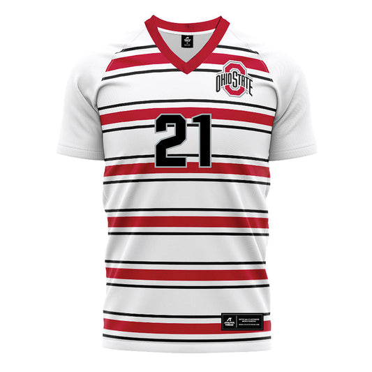 Ohio State - NCAA Men's Soccer : Martin McLaughlin - Pin Stripe Soccer Jersey-0