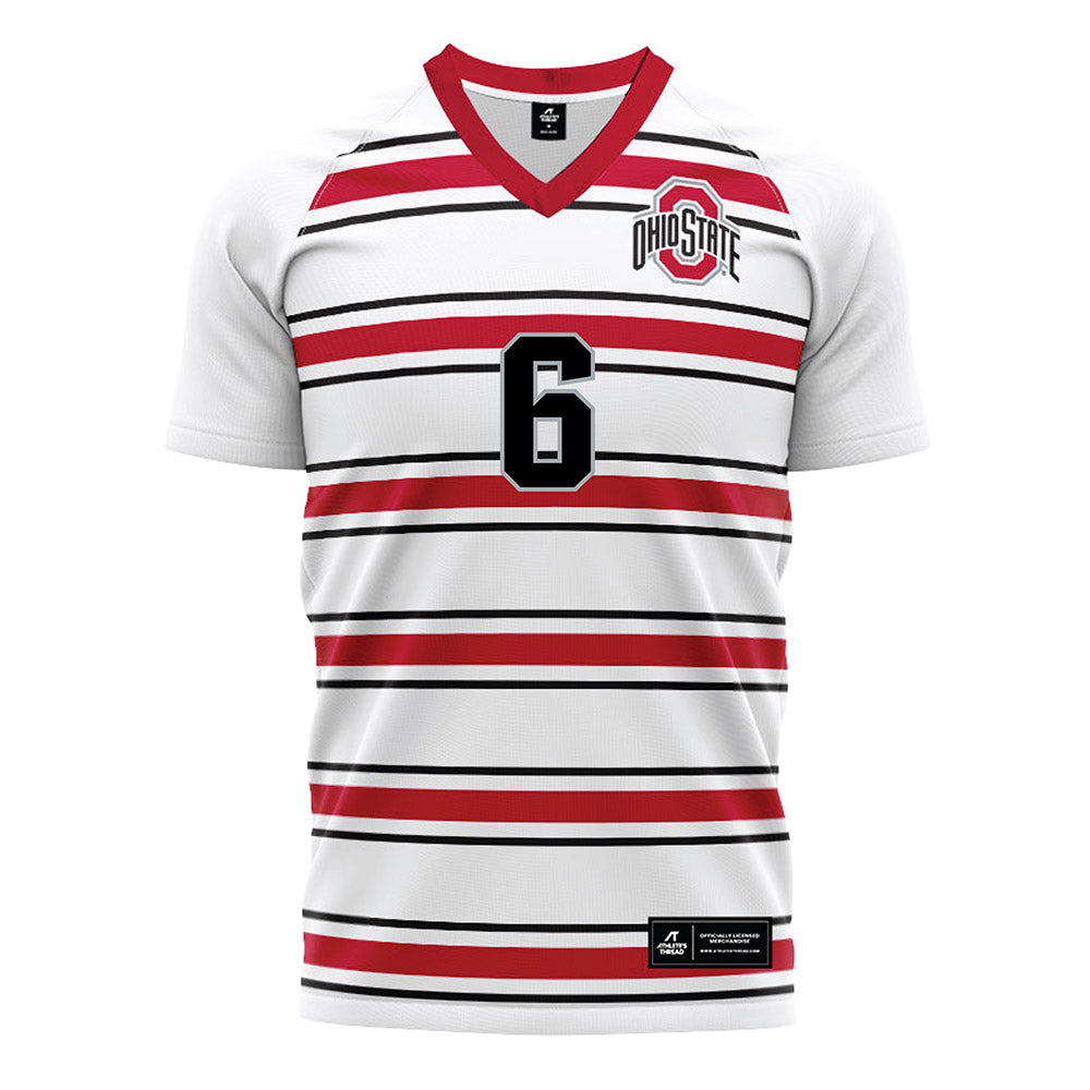 Ohio State - NCAA Men's Soccer : Thomas Gilej - Pin Stripe Soccer Jersey