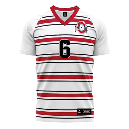 Ohio State - NCAA Men's Soccer : Thomas Gilej - Pin Stripe Soccer Jersey