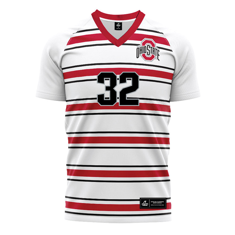 Ohio State - NCAA Men's Soccer : Slade Hall - Pin Stripe Soccer Jersey-0