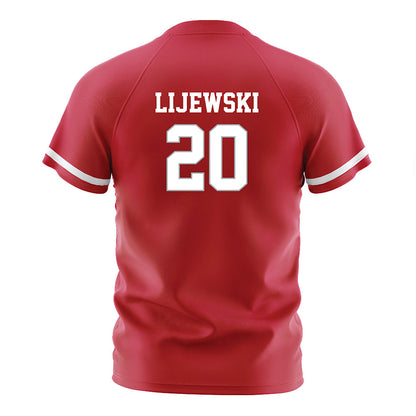 Ohio State - NCAA Women's Soccer : Riley Lijewski - Red Soccer Jersey-1