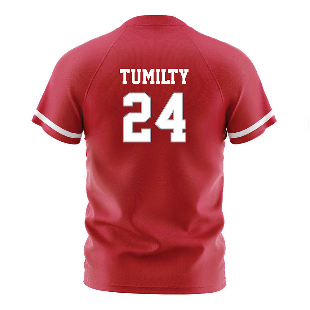 Ohio State - NCAA Women's Soccer : Callie Tumilty - Red Soccer Jersey-1
