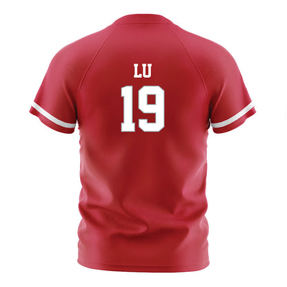 Ohio State - NCAA Women's Soccer : Andrea Lu - Red Soccer Jersey-1
