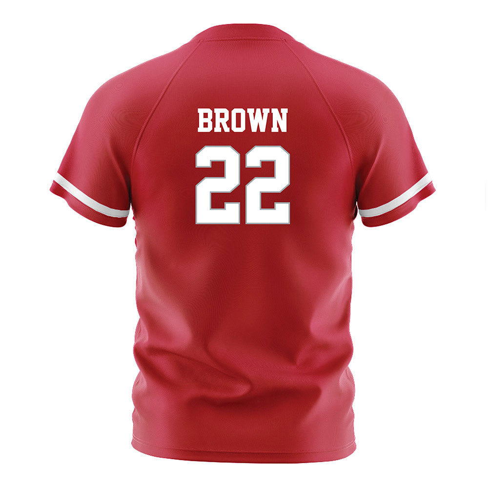 Ohio State - NCAA Women's Soccer : Reese Brown - Red Soccer Jersey-1