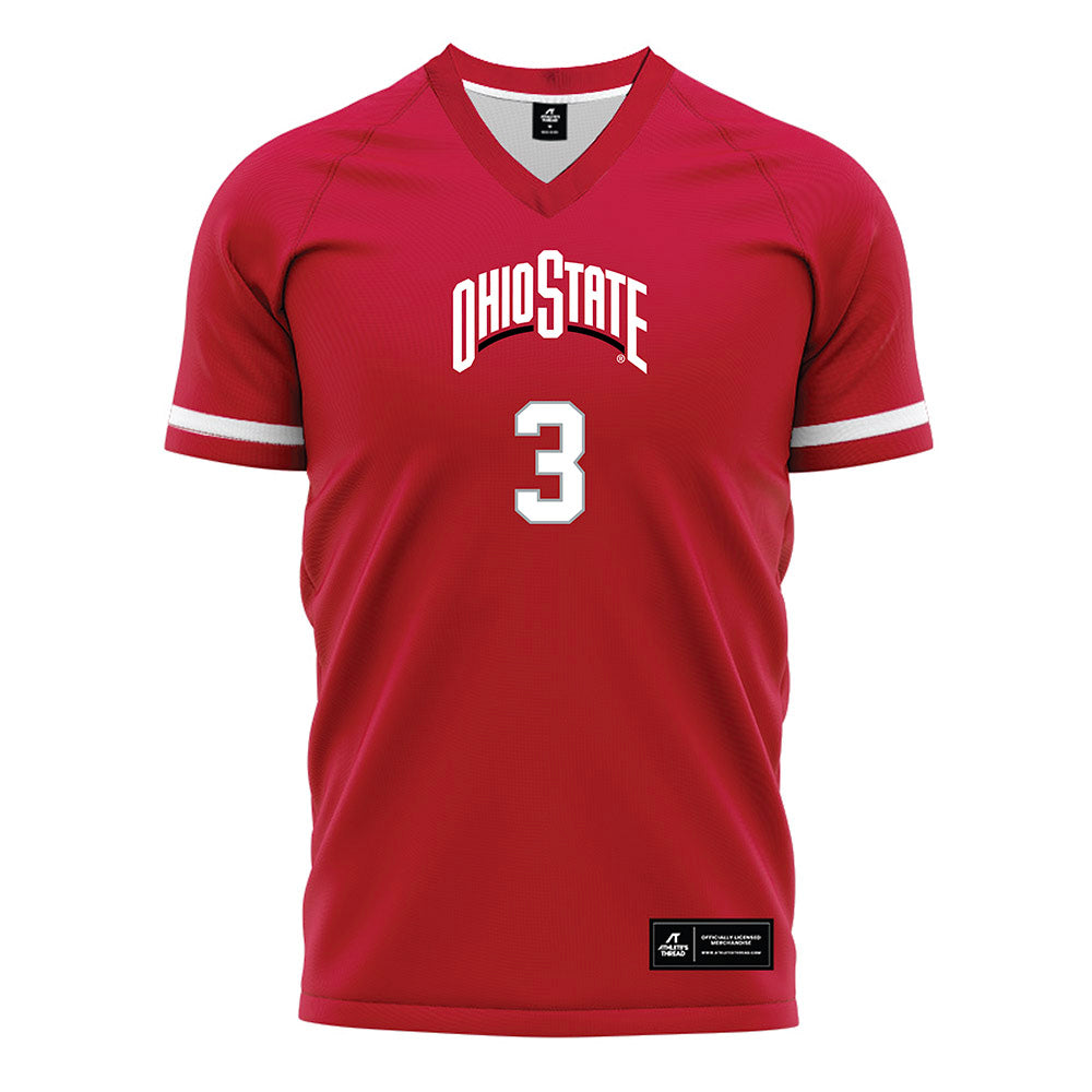 Ohio State - NCAA Women's Soccer : Mia McSweeney - Red Soccer Jersey-0