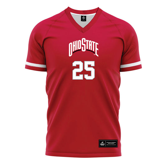 Ohio State - NCAA Women's Soccer : Mia Stevens - Red Soccer Jersey-0