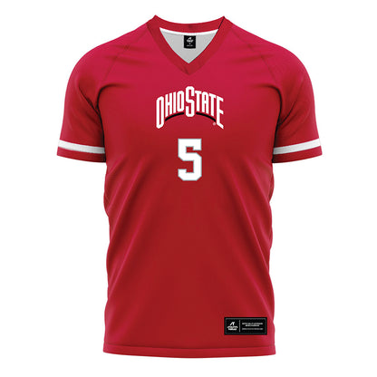 Ohio State - NCAA Women's Soccer : Alexis Knisely - Red Soccer Jersey-0