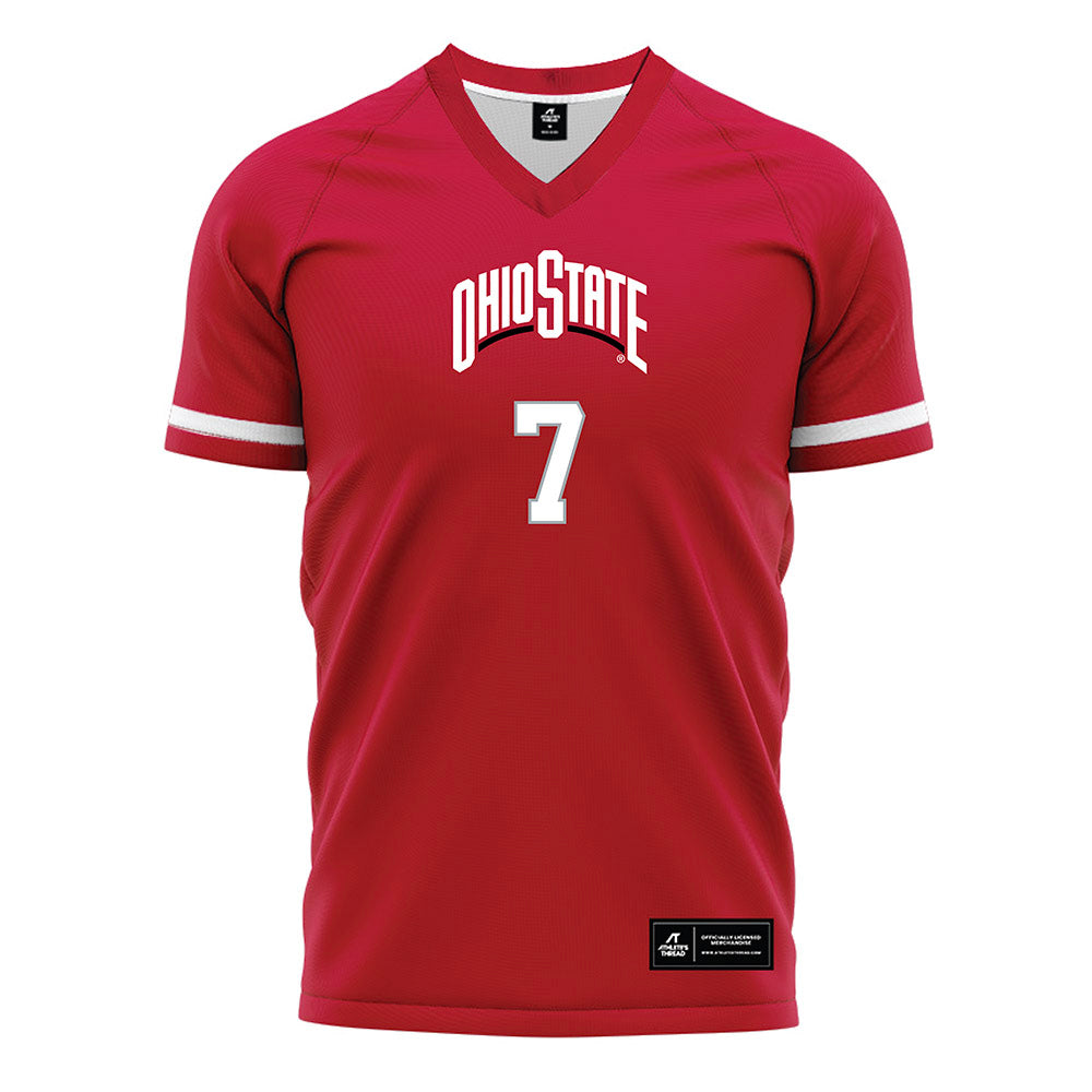 Ohio State - NCAA Women's Soccer : Lily Danner - Red Soccer Jersey-0