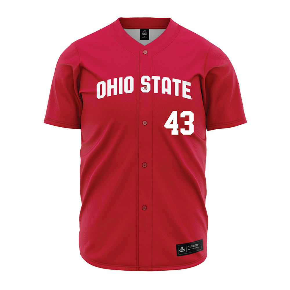 Ohio State - NCAA Baseball : Martin Serrano - Jersey-0