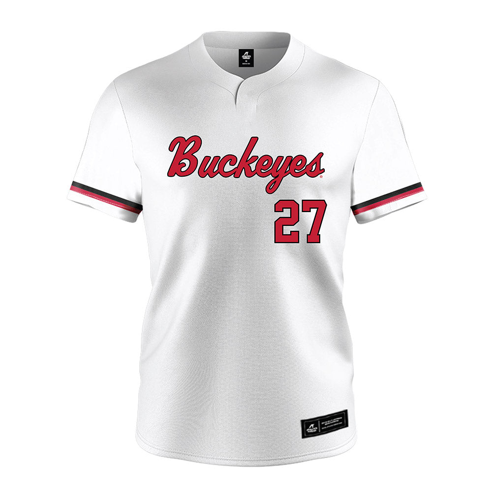 Ohio State - NCAA Softball : Abigail Wilhelm - White Jersey-0