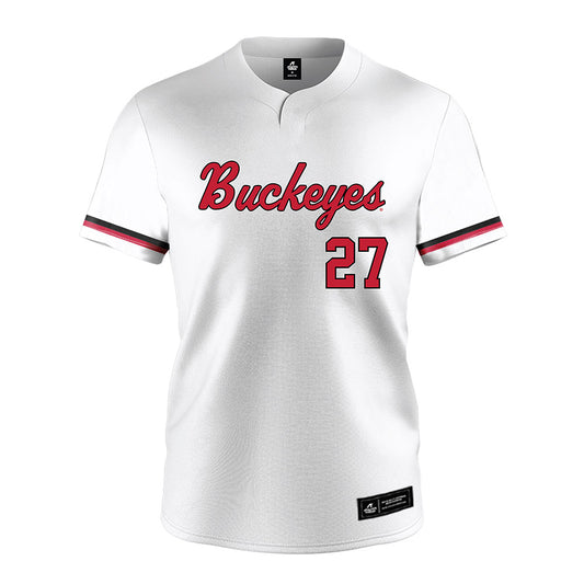 Ohio State - NCAA Softball : Abigail Wilhelm - White Jersey-0