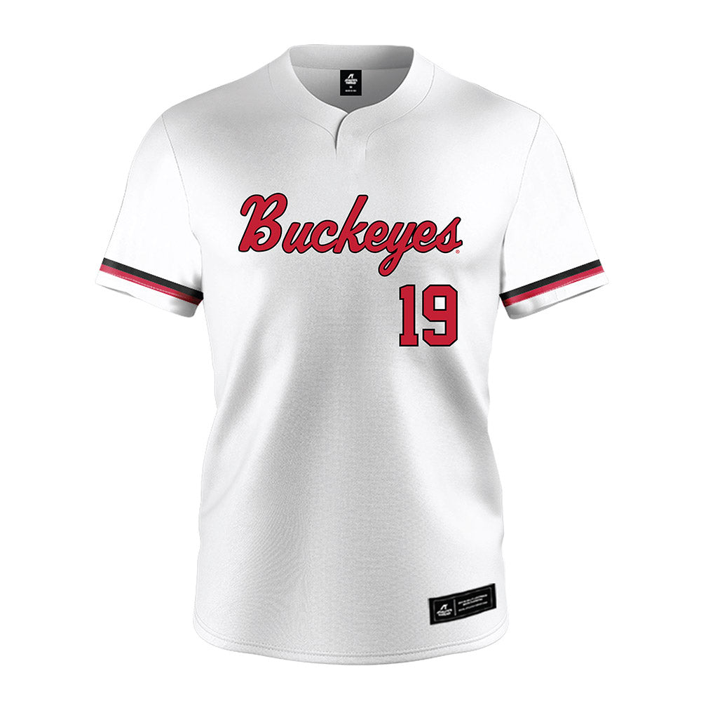 Ohio State - NCAA Softball : Jenna Molk - White Jersey-0