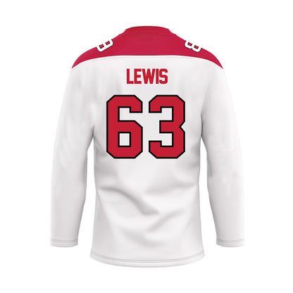 Ohio State - NCAA Men's Ice Hockey : Nathan Lewis - White Hockey Jersey-1