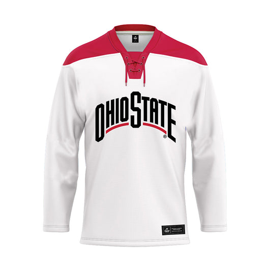 Ohio State - NCAA Men's Ice Hockey : Frankie Marrelli - White Hockey Jersey-0