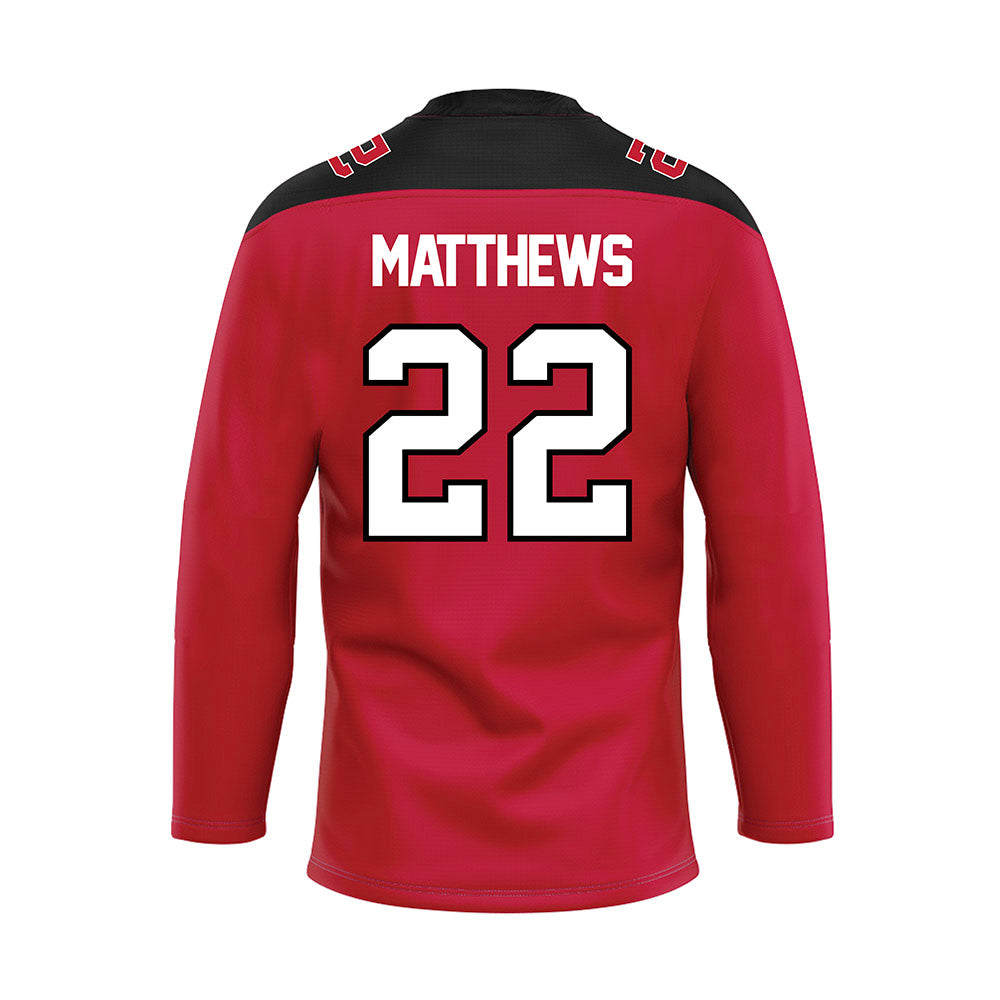Ohio State - NCAA Women's Ice Hockey : Sloane Matthews - Hockey Jersey