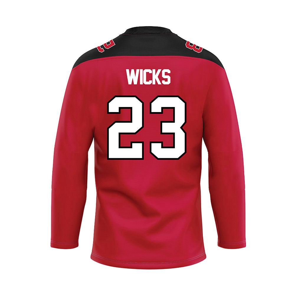 Ohio State - NCAA Women's Ice Hockey : Leah Wicks - Hockey Jersey-1