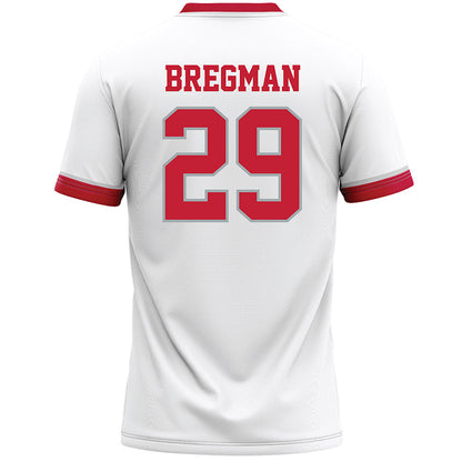 Ohio State - NCAA Men's Lacrosse : Mason Bregman - White Lacrosse Jersey -1