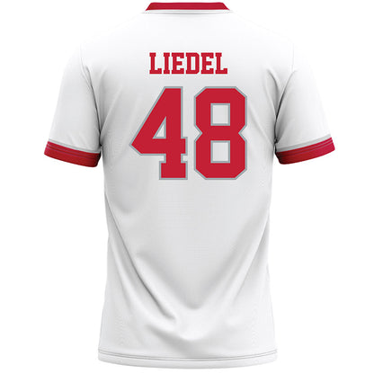 Ohio State - NCAA Men's Lacrosse : Griffin Liedel - White Lacrosse Jersey -1