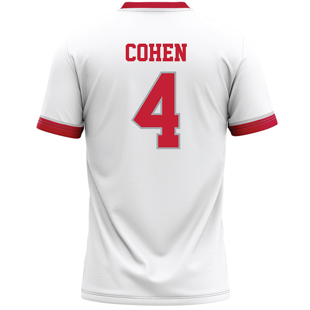 Ohio State - NCAA Men's Lacrosse : Jake Cohen - White Lacrosse Jersey -1