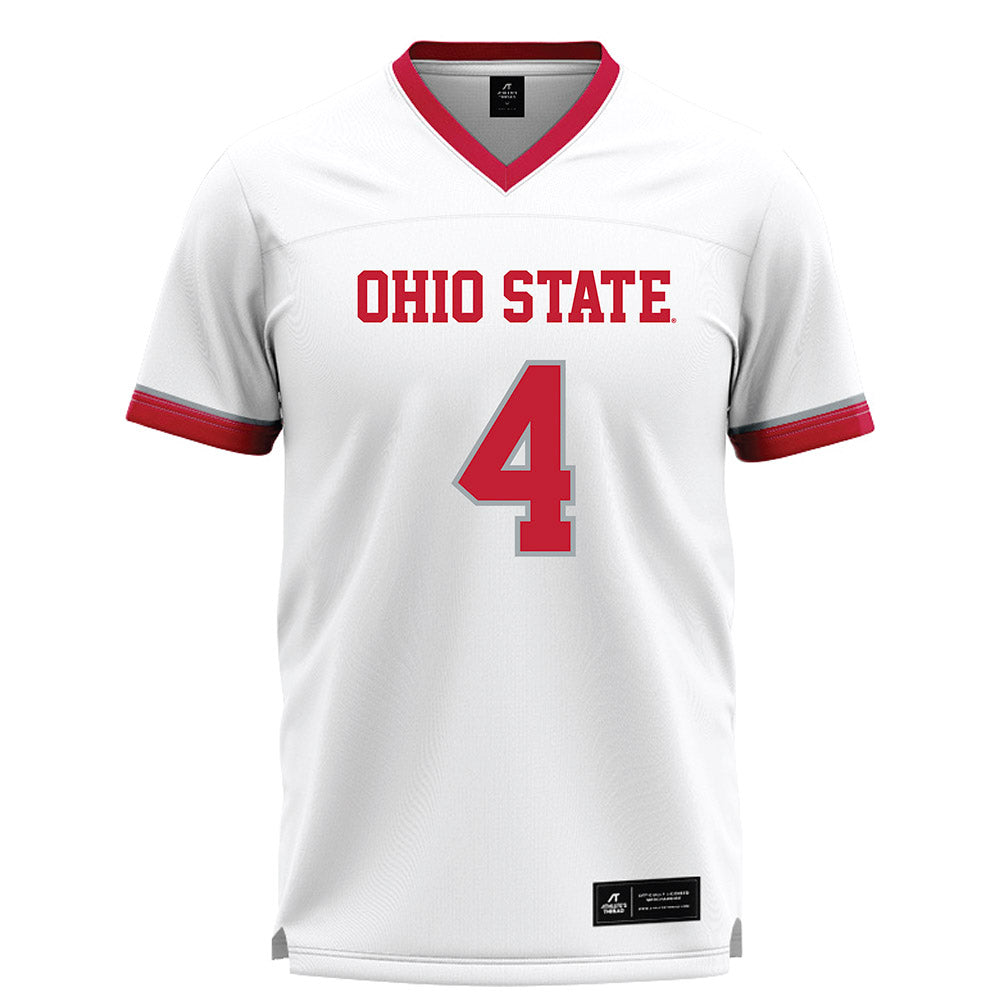Ohio State - NCAA Men's Lacrosse : Jake Cohen - White Lacrosse Jersey -0