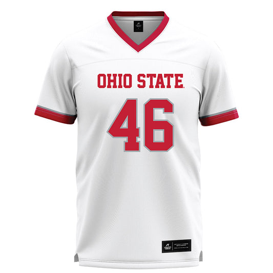 Ohio State - NCAA Men's Lacrosse : Jack Deliberti - White Lacrosse Jersey -0
