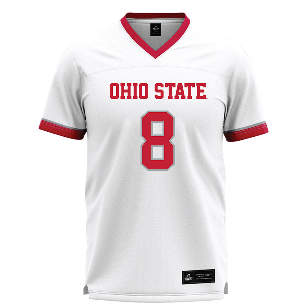 Ohio State - NCAA Men's Lacrosse : Finley Watson - White Lacrosse Jersey -0