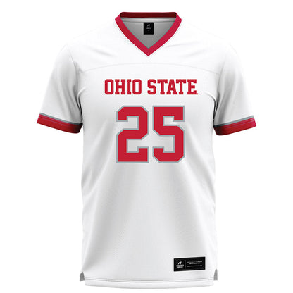 Ohio State - NCAA Men's Lacrosse : Caden Minniti - White Lacrosse Jersey