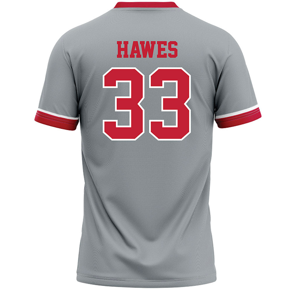 Ohio State - NCAA Women's Lacrosse : Abby Hawes - Grey Lacrosse Jersey -1