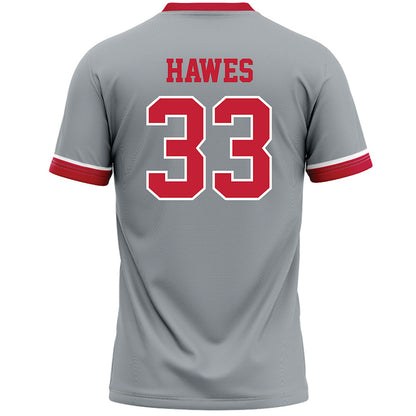 Ohio State - NCAA Women's Lacrosse : Abby Hawes - Grey Lacrosse Jersey -1