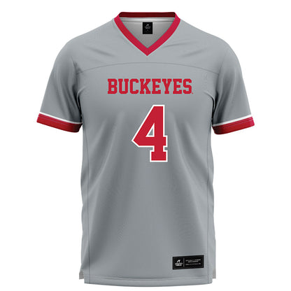 Ohio State - NCAA Women's Lacrosse : Katie Kaucheck - Grey Lacrosse Jersey