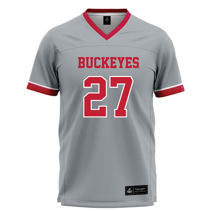Ohio State - NCAA Women's Lacrosse : Bella Tan - Grey Lacrosse Jersey -0