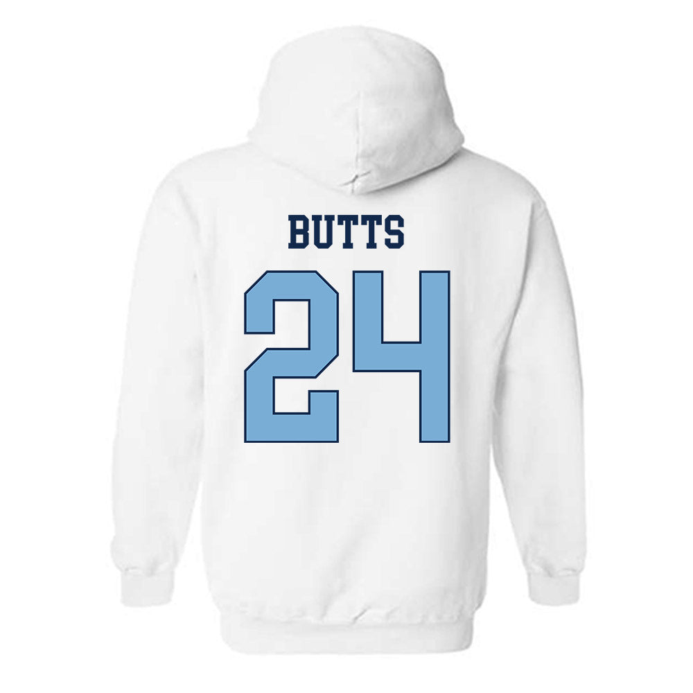 UNC - NCAA Football : Javion Butts - Classic Shersey Hooded Sweatshirt-1