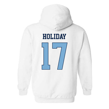 UNC - NCAA Baseball : Talan Holiday - Classic Shersey Hooded Sweatshirt-1